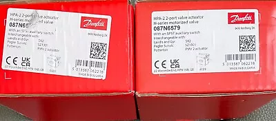 Danfoss 087N6579  Valve Actuator & 087N6597 22mm 2 Port Valve Body • £24.99