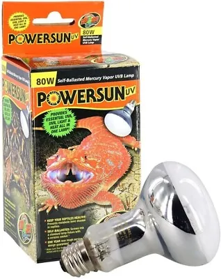 Zoo Med PowerSun UV Mercury Vapor Lamp 80 Watts • $30.95