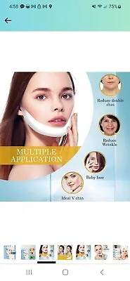5 Pack V-line Chin Mask Moisturizing Double Chin Mask For Jaw Line Definition • $9.95