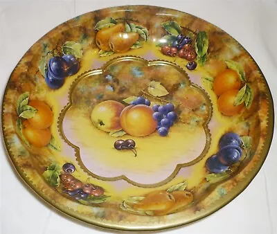 Vintage Daher Decorated Ware Tin Handpainted Fruit Bowl England #951942 A • $8