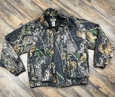 Remington Camo Hunting Jacket Men’s Size L Thermore Insulated Mossy Oak Breakup • $39.77