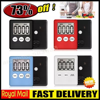 Magnetic LCD Digital Kitchen Timer Count-Down Up Clock Cooking Loud Alarm 2023 • £3.16