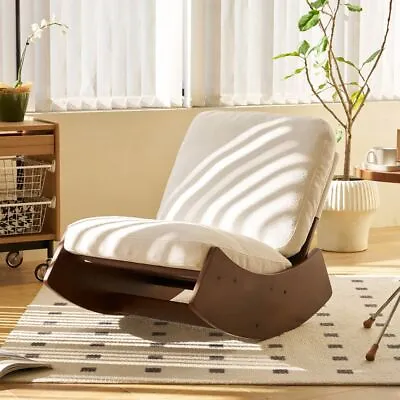 Modern Glider Rocking Chair Living Room Nursery Bedroom Comfy Upholstery Chair • $218.49