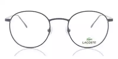 New Round LACOSTE Men's Eyeglasses Frame L2246 Grey 48-21-145 Retail $200+ • $39