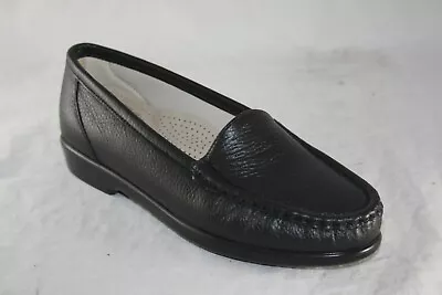 Women's Sas Loafer Simplfy Black Comfort Slip On Made In Usa • $99.99
