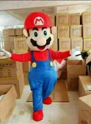 2024 Super Mario Mascot Costume Cosplay Party Fancy Dress Brothers Suits Adult • $141.54