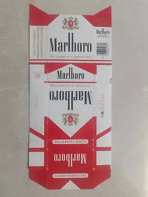 Opened Empty Cigarette Hard Pack--84 Mm-USA-Marlboro • $1.50