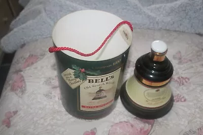 Wade Porcelain Bells Old Scotch Whisky Christmas 1990 Bell Decanter Empty • £20