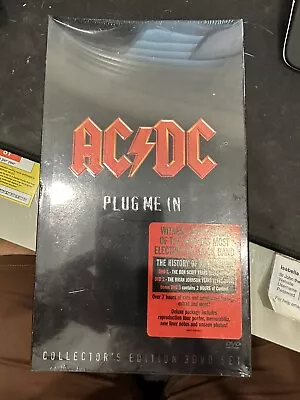 AC DC Plug Me In Collectors Edition 3 DVD Set-bonus Black Ice Limited Edition CD • $31