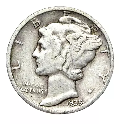 1939-D Mercury 90% Silver Dime Good“Best Value On EBay” Free S&H W/Tracking • $4.99