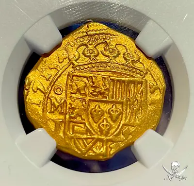 Dated 1715! Mexico 4 Escudos  Fleet Shipwreck  Ngc 55 Pirate Gold Coins Treasure • $32500