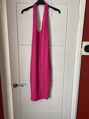 £6 • Buy B2 Asos Bright Pink Halter Neck Body On Dress Uk6