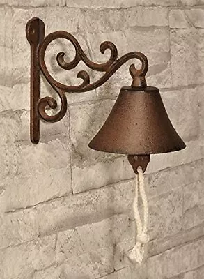 £14.75 • Buy Wall Mounted Bell Ornate Cast Iron Metal Antique Style Door Bell Decoration