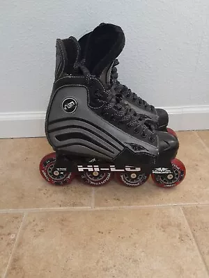 Mission Helium 150 Hi-Lo Inline Hockey Skates Roller Blades MENS Size 6D • $99