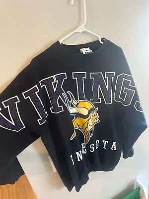 Vintage Minnesota Vikings Sweatshirt Crewneck Salem NFL Men’s Large USA 90s • $50