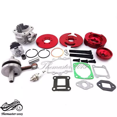 44mm Big Bore Kit Cylinder 2 Stroke For 47 49cc Mini Dirt ATV Engine Pocket Bike • $89.95