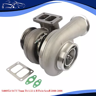 Turbo Charger 23523197 S400SX4 S475 75mm T6 1.32 A/R Twin Scroll For Navistar • $220