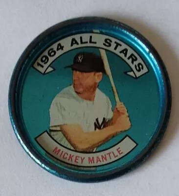 1964 Topps Coins #131 AL All-Stars Mickey Mantle • $24.99