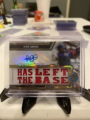 2020 Triple Threads Elvis Andrus Auto #TTAR-EA1 & 8/18 ( Has Left The Base) • $25