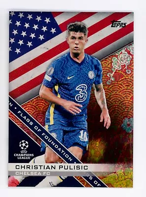 2022 Christian Pulisic Topps Jade Flags Of Foundation Chinese New Year Foil /125 • $8.85