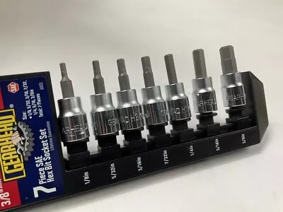 Gearhead 3/8  Drive SAE Hex Bit Socket Set 7-piece GH8375 • $19.97