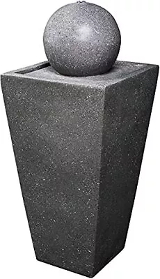 MDA Designs Osiris Sphere And Column Water Feature With LED Lighting • £170.99