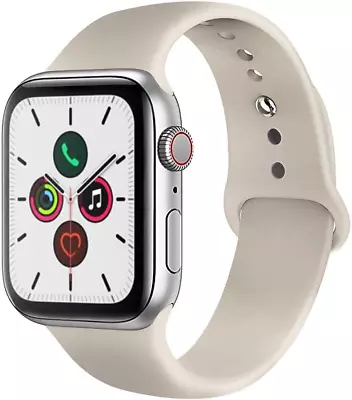 $13.71 • Buy Compatible For Apple Watch Band 38Mm 40Mm 41Mm 42Mm 44Mm 45Mm 49Mm Soft Silicone