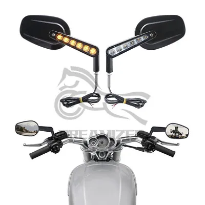 $79.05 • Buy Motorcycle LED Turn Signal Light Side Mirrors For Harley V-Rod VRod Muscle VRSCF