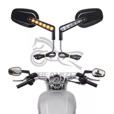 $79.05 • Buy Motorcycle LED Turn Signal Light Side Mirrors For Harley V-Rod VRod Muscle VRSCF