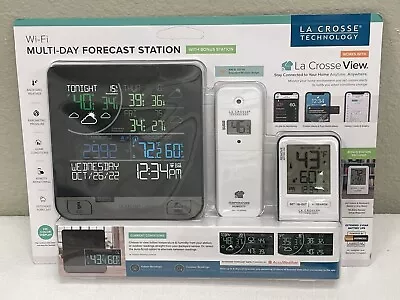 La Crosse Technology C74443 Wi-Fi Multi-Day Forecast Station W/Bonus Station • $29.99