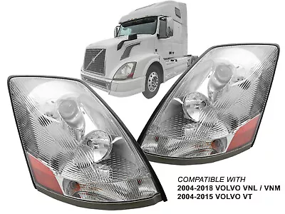 For 2004-2018 VN VNM VNL 2004-2015 VT Headlamp Pair Passenger Right Driver Left • $273.55