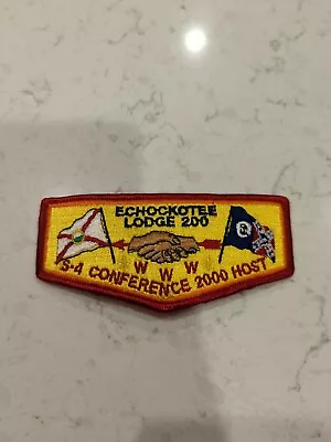 Echockotee Lodge 200 S-4 Conference 2000 Host Lodge Flap • $8