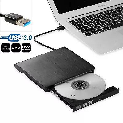 Slim External Blu-ray CD DVD Drive USB 3.0 Portable Burner Player For PC Laptop • $59.88