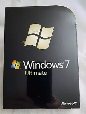 Microsoft Windows 7 Ultimate 32/64 Bit DVD -Full Retail Version -New Sealed Box • $129