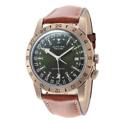 Glycine Men's GL0413 Airman The Chief 40mm Automatic Watch • $549