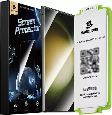 MAGIC JOHN Screen Protector For Samsung Galaxy S23 Ultra - Ceramic Film 2 Pack • $12.53