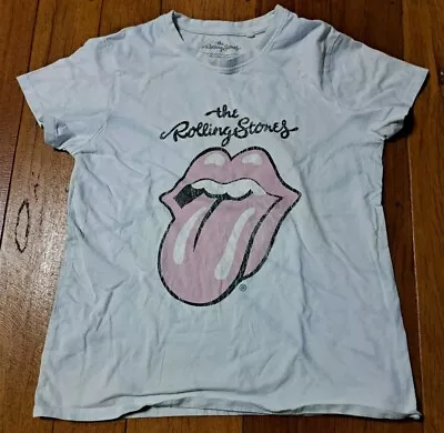 The Rolling Stones Womens Band Tee T-Shirt Licensed Large Faded Look FREE POST  • $24.95