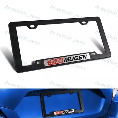 1PC Mugen Car Trunk Emblem With ABS License Plate Tag Frame For Honda Civic Si • $7.80