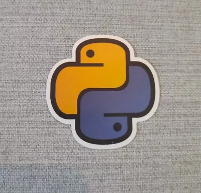 Python Sticker Linux Code Vinyl Waterproof Programmers Hackers For Laptop Coding • £1.99