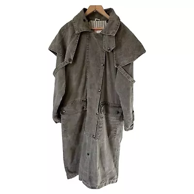 The Australian Outback Collection Duster Jacket Mens Small Gray • $49.99