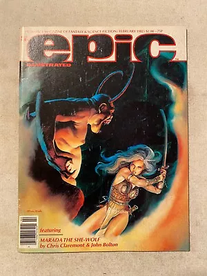 Epic Illustrated #10 1st App Of Marada The She-wolf John Bolton Cover Art 1982 • $20