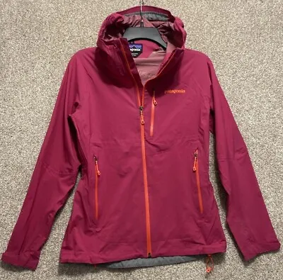 Patagonia Womens Pink Rain Shadow Stretch Jacket Hooded Rain Size XS 84810 • $39.99