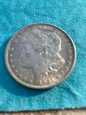 1921 Morgan Silver Dollar RARE E PLURIBUS UNUM!! NO Mint Mark!! WOW! • $1200