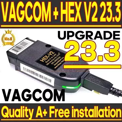 2023 Newest VCDS VAGCOM 23.3.1 VAG COM Popular Vcds Francais Hex V2 FOR VW For A • $59.99