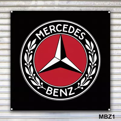 Mercedes Benz Banner Sign Wall Art • $75.95