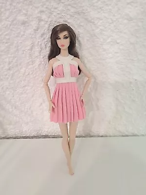 Poppy Parker Fashion Royalty Handmade Dress Inspired By Francie No Bangs Dress • $39.99