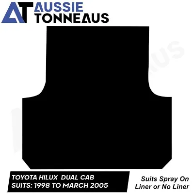 Rubber Ute Mat For Toyota Hilux Dual Cab - WorkMate/SR/SR5 (1998 To March 2005) • $124.99