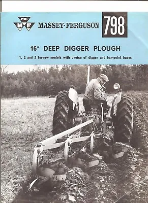 £14.75 • Buy Ferguson Deep Digger Plough Brochure  ..................  Original Sales Leaflet
