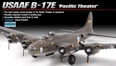 Academy 12533 1:72 B-17E USAAF Pacific Theater Airplane Kit • $47.05