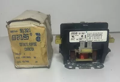 2-pole 30 Amp Definite Purpose Contactor 24V Coil Voltage Heavy-duty Mars 91321 • $17.95